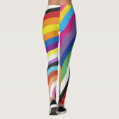 Farbenvolles Streifenmuster für das Flag Leggings (Rückseite)