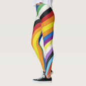 Farbenvolles Streifenmuster für das Flag Leggings (Links)