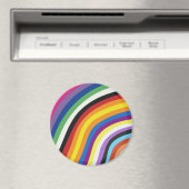 Farbenvolles Streifenmuster für das Flag Magnet (In Situ (Geschirrspüler))