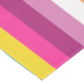Farbenvolles Streifenmuster für das Flag Tischdecke (Schrägansicht)