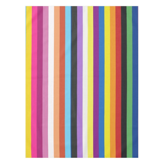 Farbenvolles Streifenmuster für das Flag Tischdecke (Vorderseite)