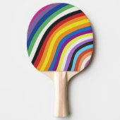 Farbenvolles Streifenmuster für das Flag Tischtennis Schläger (Vorderseite)