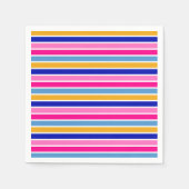 Farbenvolles Strickmuster Vivid Party Serviette (Vorderseite)