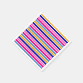 Farbenvolles Strickmuster Vivid Party Serviette (Ecke)