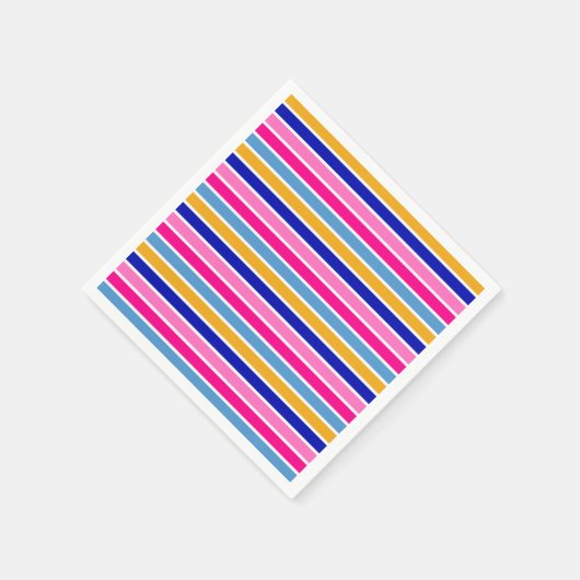 Farbenvolles Strickmuster Vivid Party Serviette (Ecke)