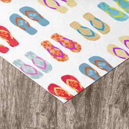 Farbenvolles Summer Beach Party Flip Flops Geschen Seidenpapier