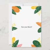 Farbenvolles Summer Neighbhood Block Party Einladung (Rückseite)