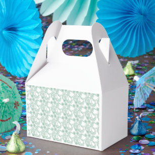Farbenvolles Verpackungspapier mit wiederholtem Mu Geschenkschachtel