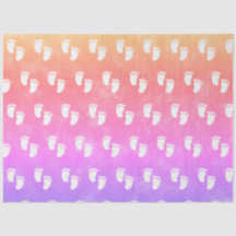 Farbenvolles Watercolor Baby Shooting Footprint Mu