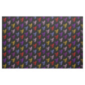 Farbenvolles X-Ray Skulls-Muster Stoff (Fat Quarter (45,7 x 55,9 cm))