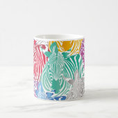 Farbenvolles zebranahes Muster. Wildtierlehrling Kaffeetasse (Mittel)