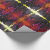 Farbenwald gestanztes Glas Kreuz Geschenkpapier (Ecke)