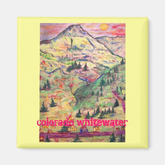 Farbenweißwasser Magnet (Vorne)