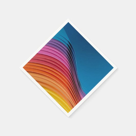 Farbenwelle Serviette (Ecke)