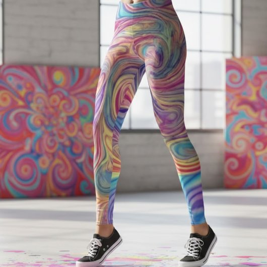 Farbenwirbel leggings