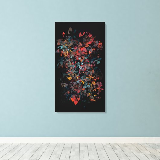 Farbenzellen Leinwanddruck (Insitu (Holzboden))