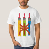 Färberpinsel malen die Amazigh-Markierung T-Shirt (Vorderseite)