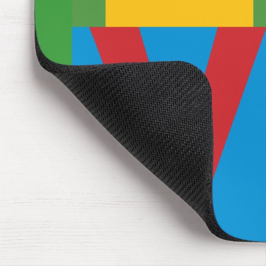 Farbeschwarze LIEBE Mousepad (Ecke)
