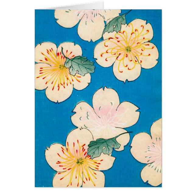 FarbeWoodblock Druck der Hartriegel-Blüten (Vorne)