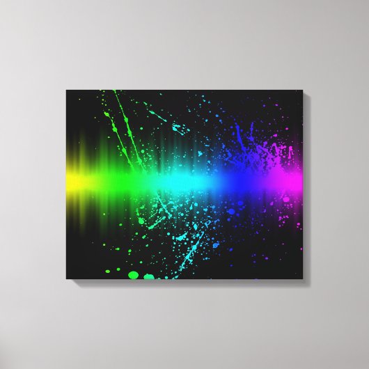 Farbexplosion 1 überzogene Canvas Leinwanddruck (Vorderseite)