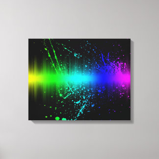 Farbexplosion 1 überzogene Canvas Leinwanddruck