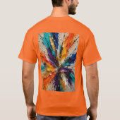 Farbexplosion 3D T-Shirt (Rückseite)
