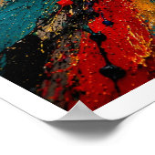Farbexplosion Abstract Poster (Ecke)