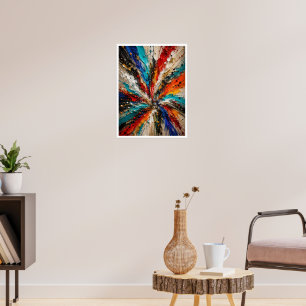 Farbexplosion Abstract Poster