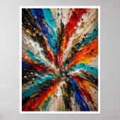 Farbexplosion Abstract Poster (Vorne)