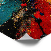 Farbexplosion Abstract Poster (Ecke)