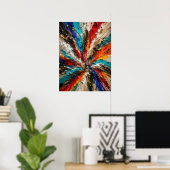 Farbexplosion Abstract Poster (Heimbüro)