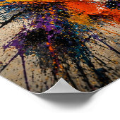 Farbexplosion Abstract Poster (Ecke)