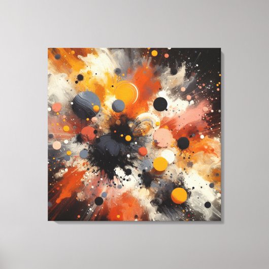 Farbexplosion Abstrakte Canvas drucken Leinwanddruck (Vorderseite)