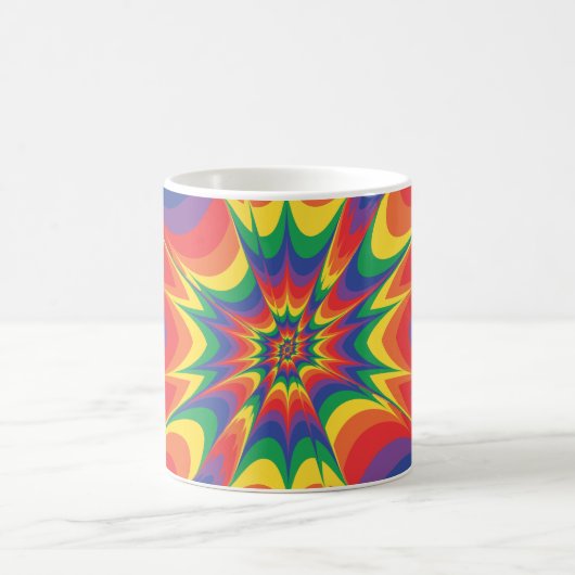 Farbexplosion: Abstrakte Kunst: Kaffeetasse (Mittel)