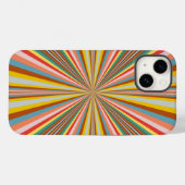 Farbexplosion aus Retro-Streifen Case-Mate iPhone Hülle (Rückseite (Horizontal))