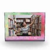 Farbexplosion bei benutzerdefiniertem Text und Fot Fotoblock (Vorderseite)