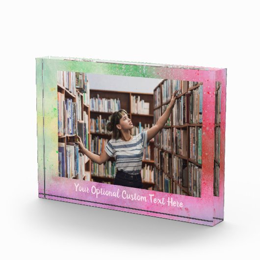 Farbexplosion bei benutzerdefiniertem Text und Fot Fotoblock (Rechts)