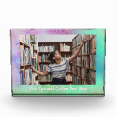 Farbexplosion bei benutzerdefiniertem Text und Fot Fotoblock (Vorderseite)