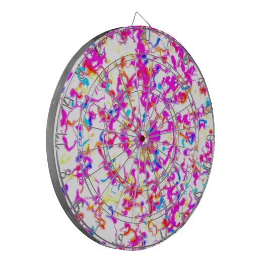 Farbexplosion Dartscheibe (Vorderseite Links)