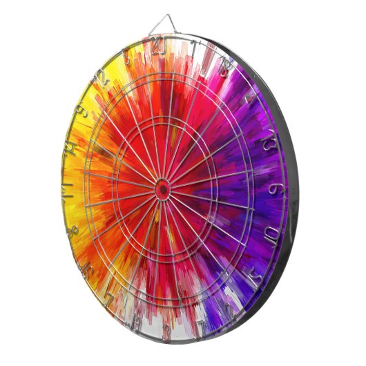 Farbexplosion Dartscheibe (Vorderseite rechts)