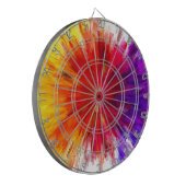 Farbexplosion Dartscheibe (Vorderseite Links)