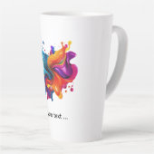 Farbexplosion durch Spritzer Milchtasse (Rechte Ecke)