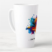 Farbexplosion durch Spritzer Milchtasse (Linke Ecke)