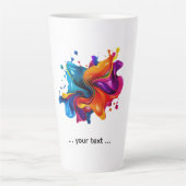 Farbexplosion durch Spritzer Milchtasse (Vorderseite)