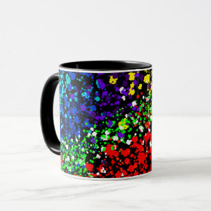 Farbexplosion Farbpunkte Bunt Modern Cool Tasse