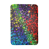 Farbexplosion Farbtöne Farbtupfer Moderne Cool Badematte (Vorderseite Vertikal)