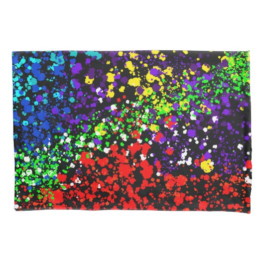 Farbexplosion Farbtöne Farbtupfer Moderne Cool Kissenbezug (Vorderseite)