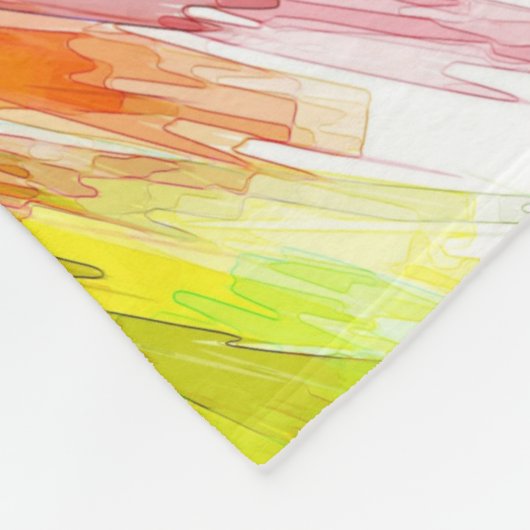 Farbexplosion Fleecedecke (Ecke)