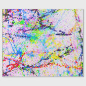 Farbexplosion Geschenkpapier (Flach)