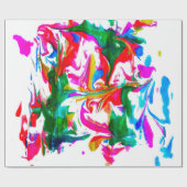 Farbexplosion Geschenkpapier (Flach)